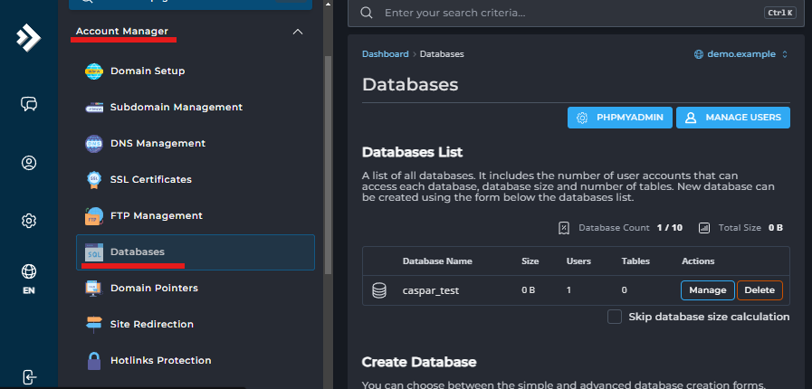 stap 1 mysql gebruiker toevoegen