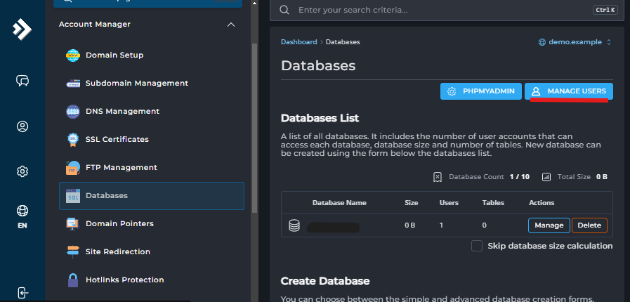 stap 2 mysql gebruiker toevoegen